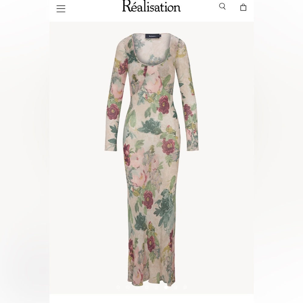 Realisation Par THE INKA in Ethereal Floral Long Sleeve Dress, XS S M L - Picture 3 of 14
